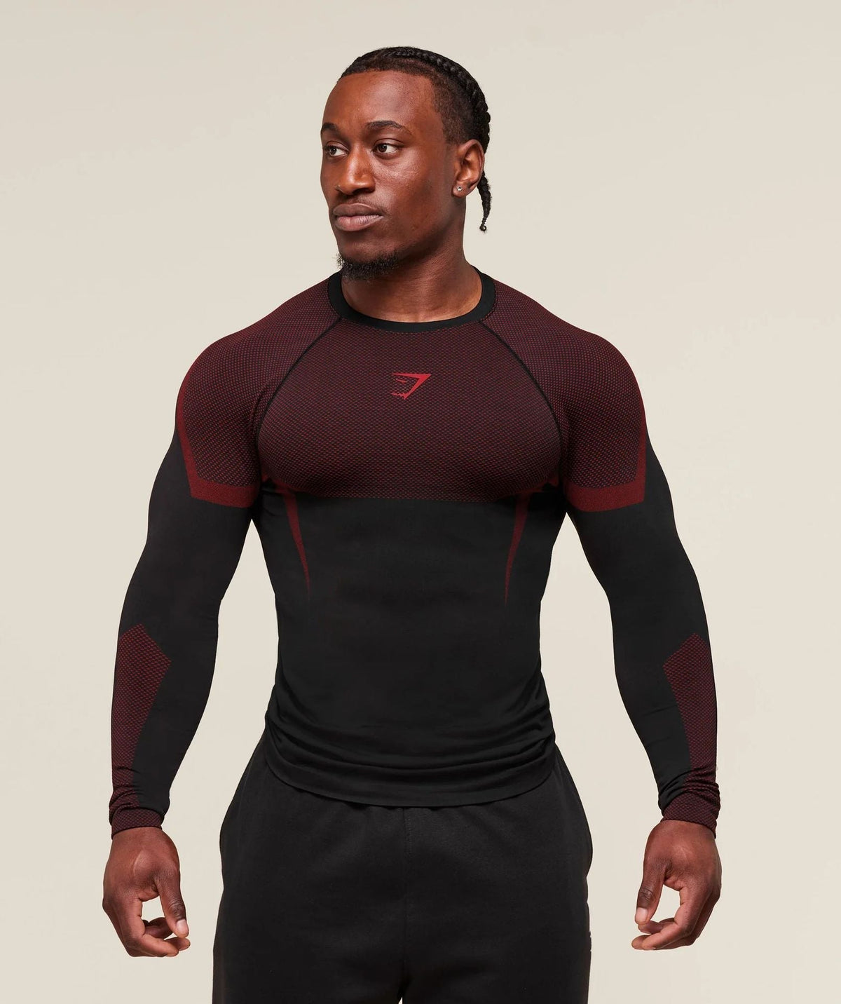 GYMSHARK/ONYX5 Long-Sleeve Compression Training Shirt